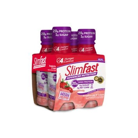 Slimfast Slimfast Advanced Nutrition RTD Strawberry N' Cream Shake 11 oz., PK12 74012